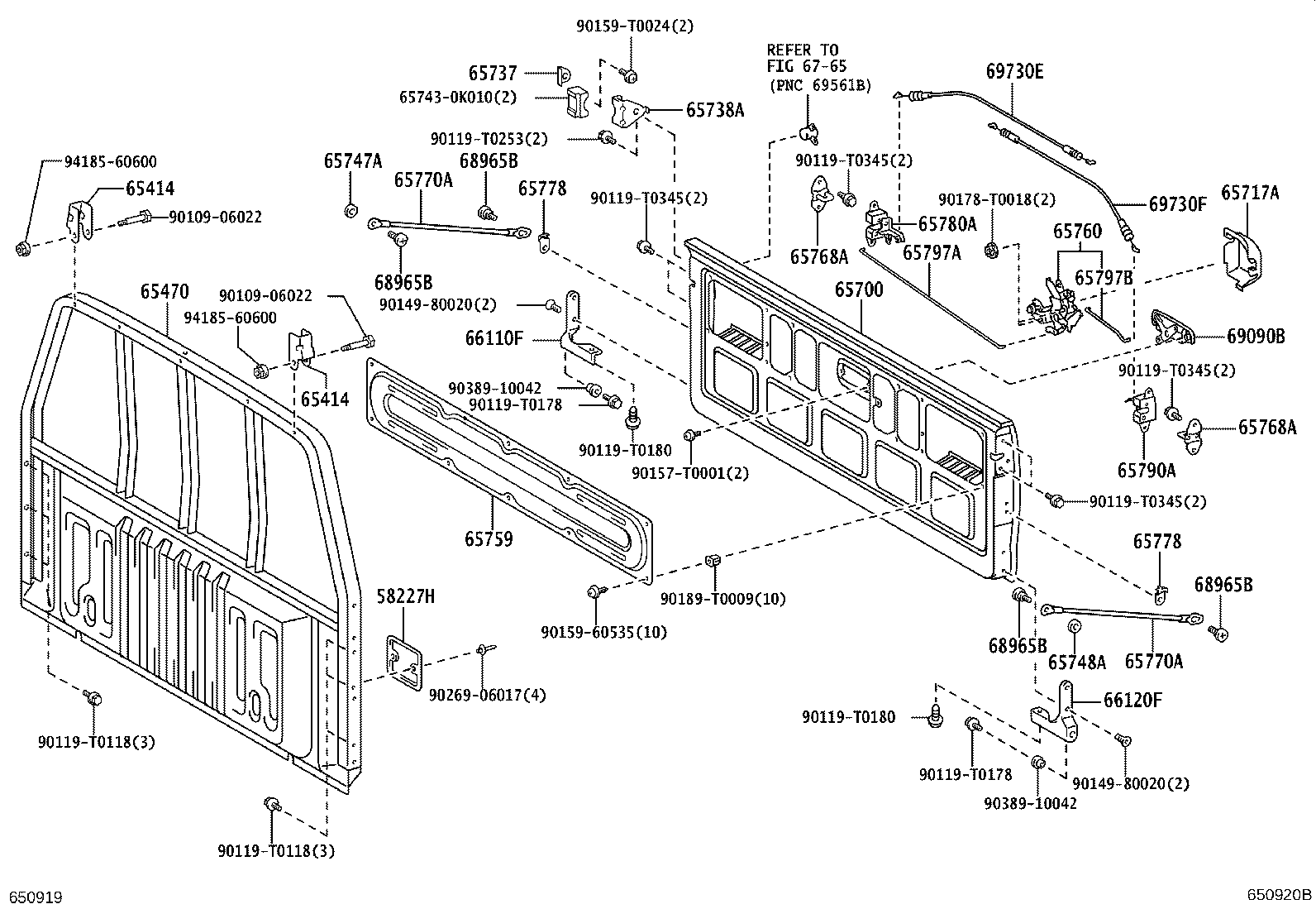 Rear Body Guard Frame Tail Gate
