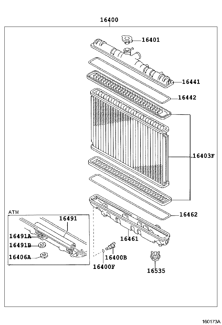 Radiator Water Outlet