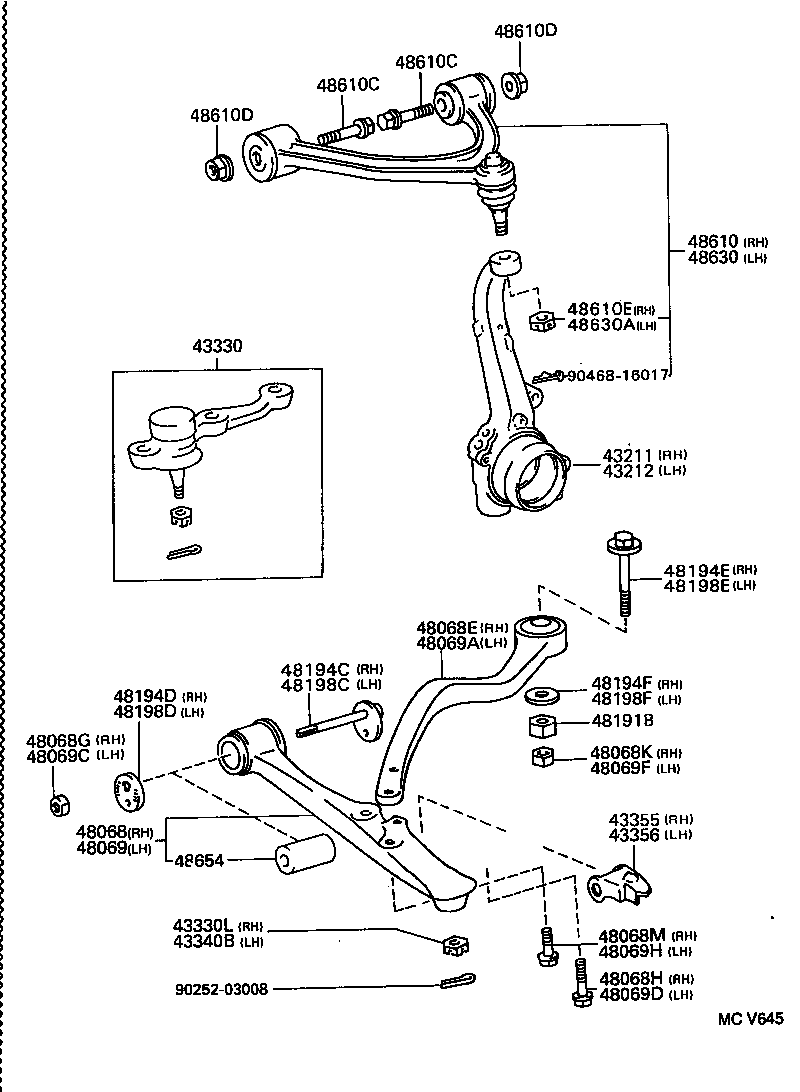 Front Axle Arm Steering Knuckle