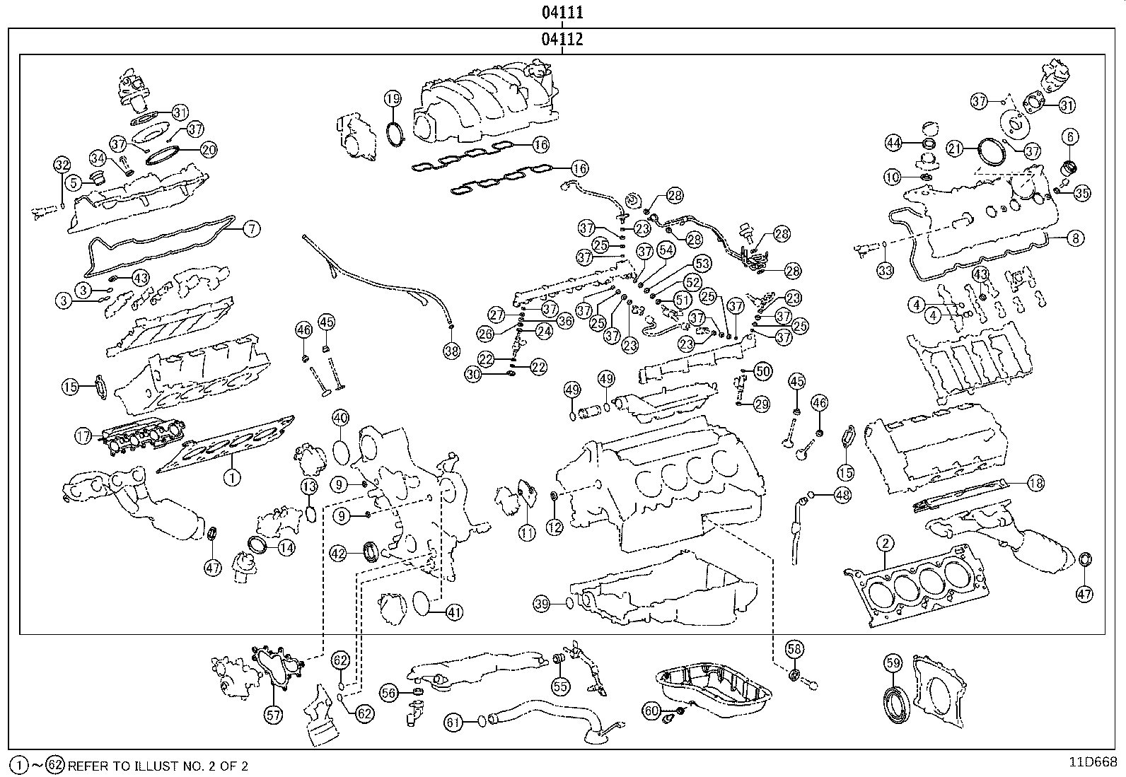 Engine Overhaul Gasket Kit