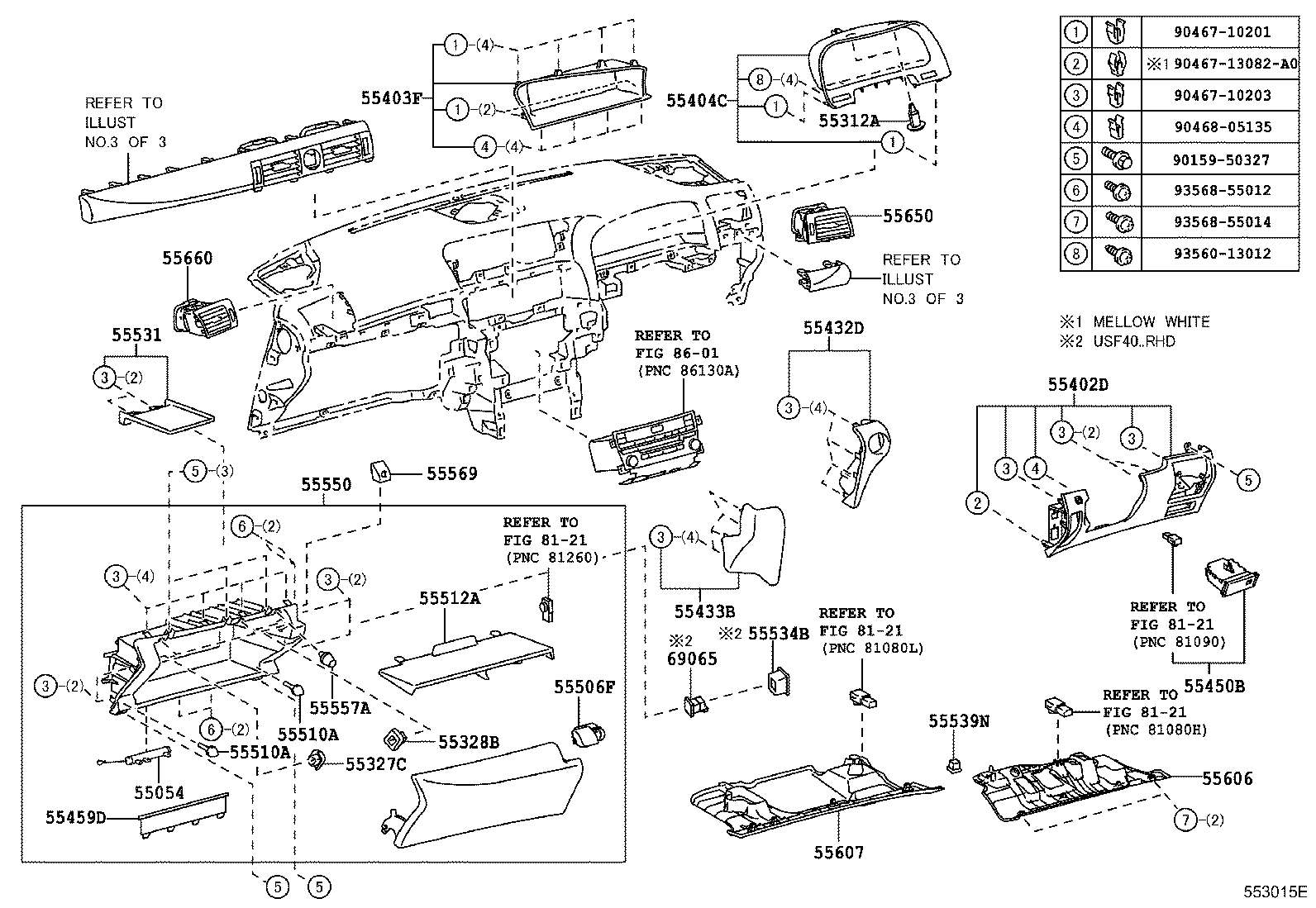 Instrument Panel Glove Compartment