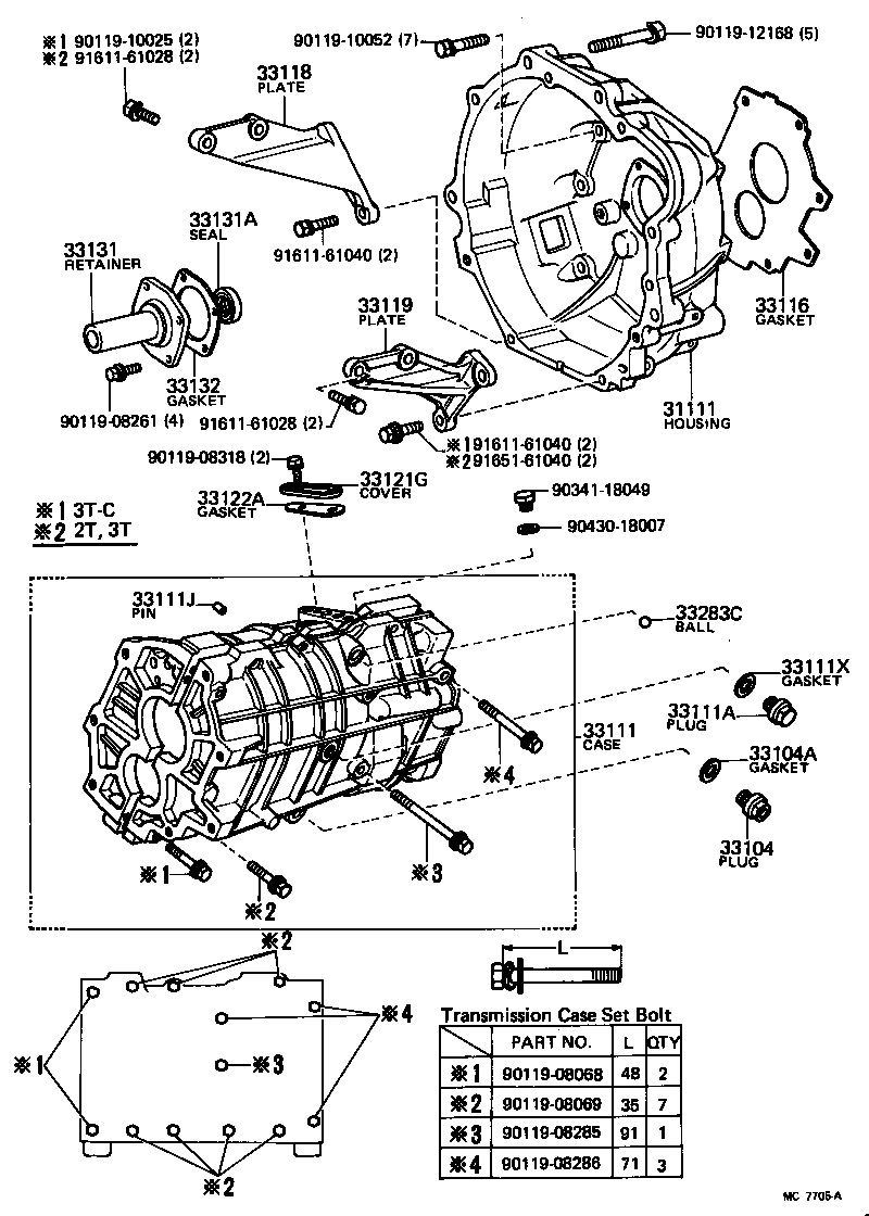 Clutch Housing + Transmission Case