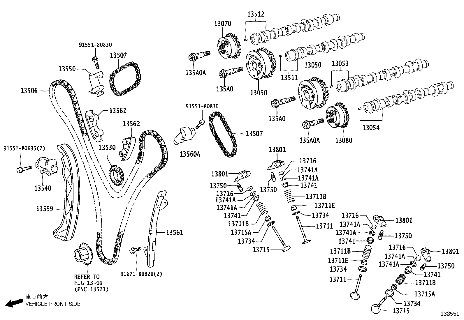 13050-31210 Gear Assy, Camshaft Timing Lexus | YoshiParts