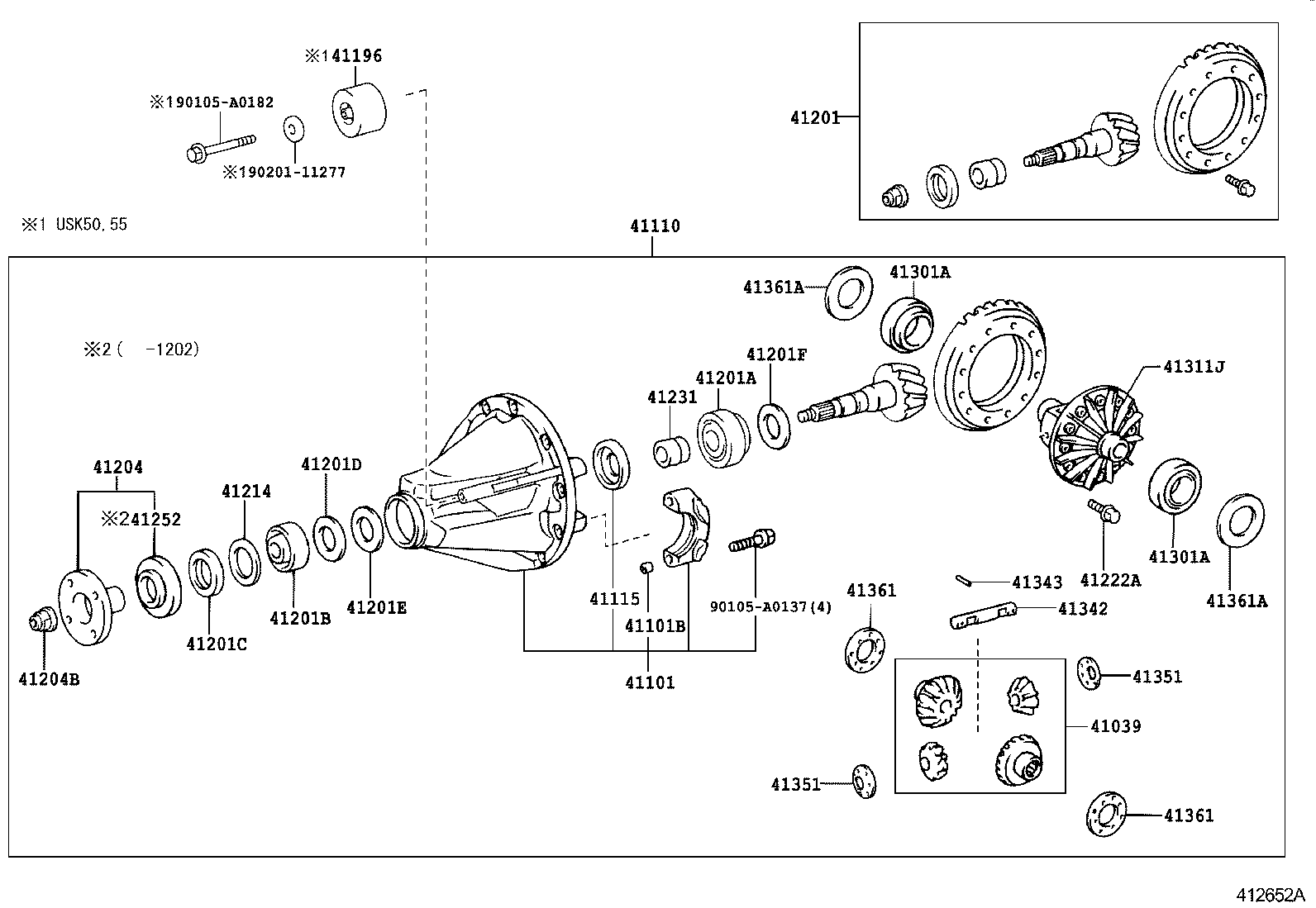 Rear Axle Housing Differential