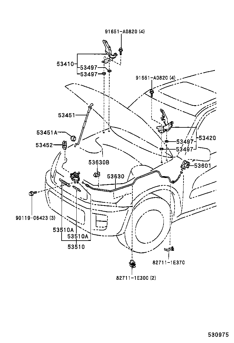 Hood Lock & Hinge