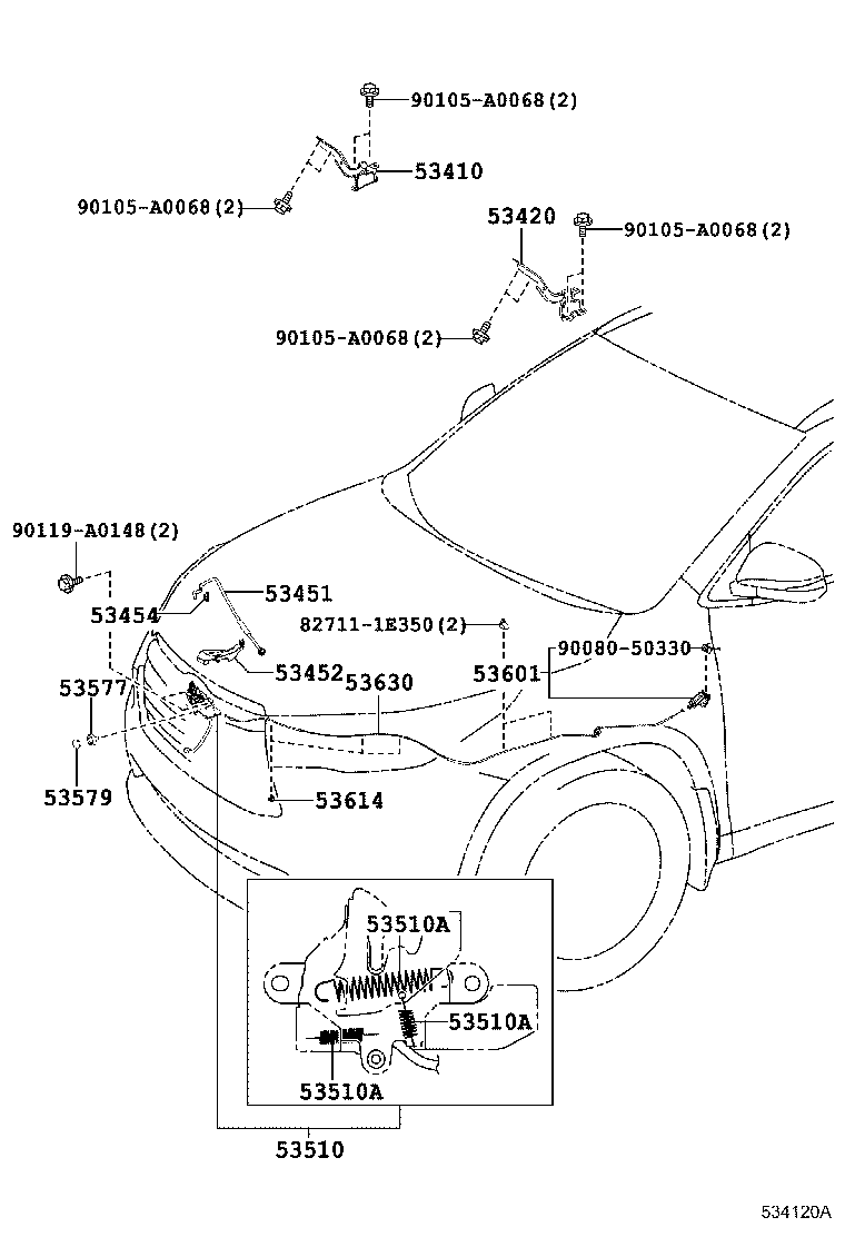 Hood Lock & Hinge