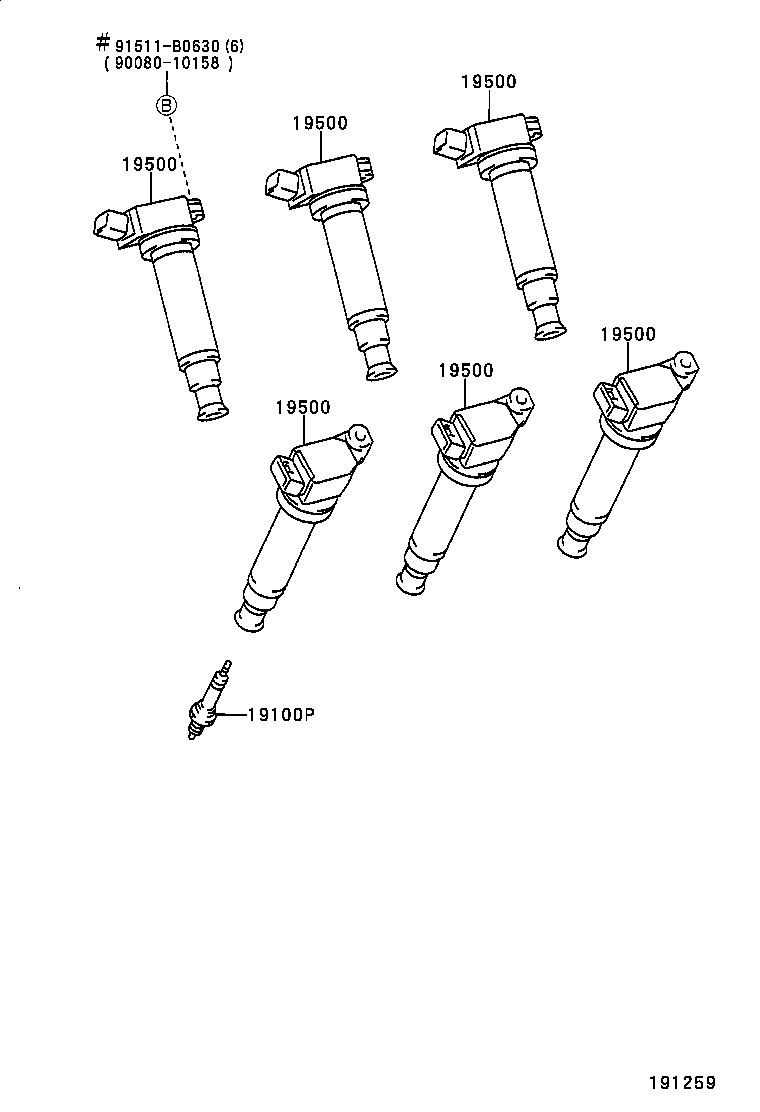 Ignition Coil Spark Plug Glow Plug