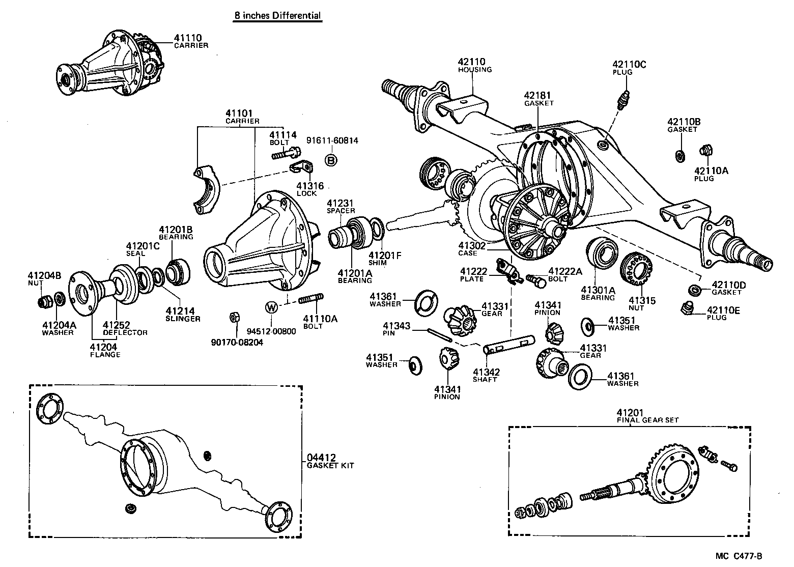 Rear Axle Housing Differential