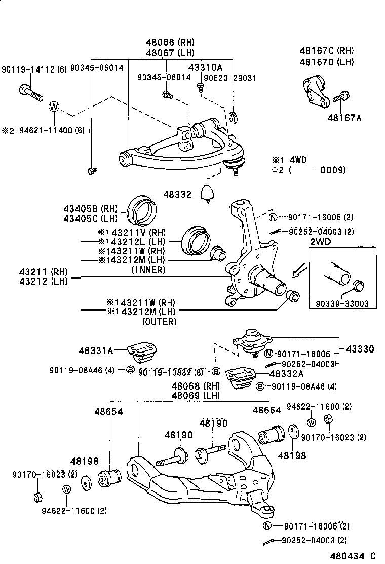 Front Axle Arm Steering Knuckle