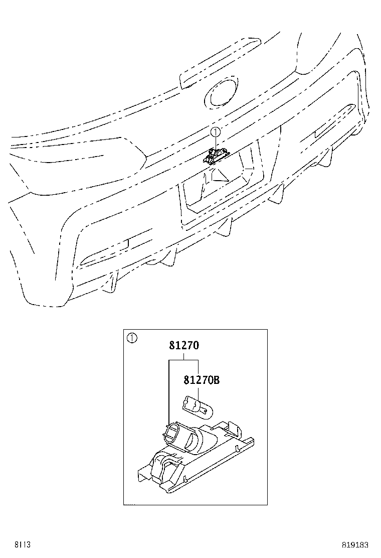Rear License Plate Lamp