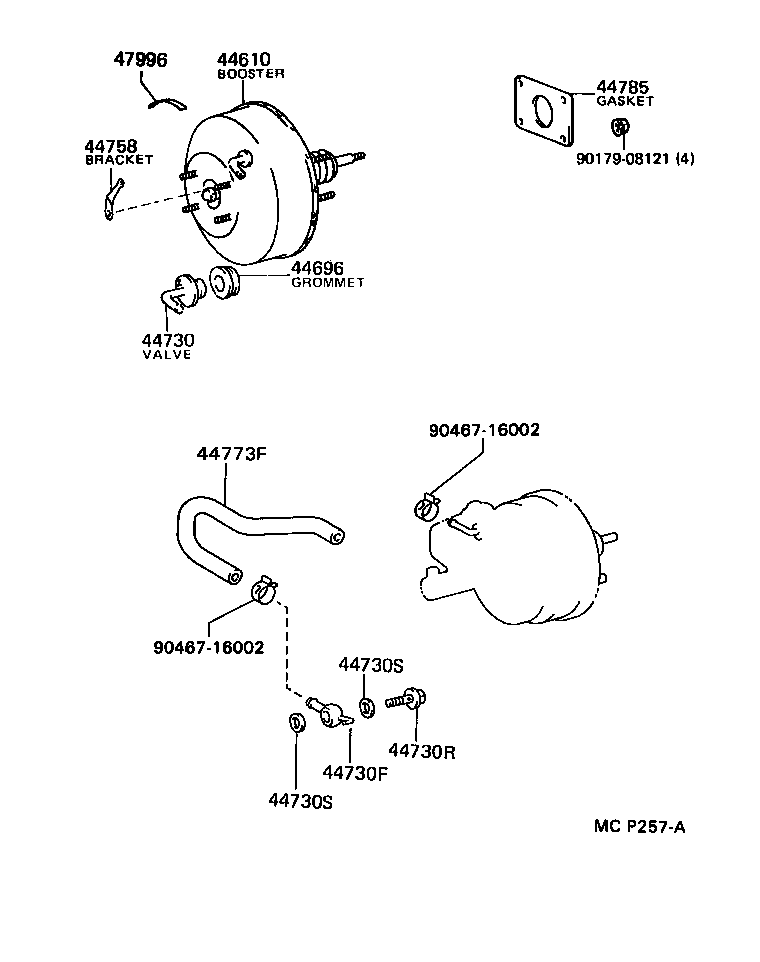 Brake Booster & Vacuum Tube