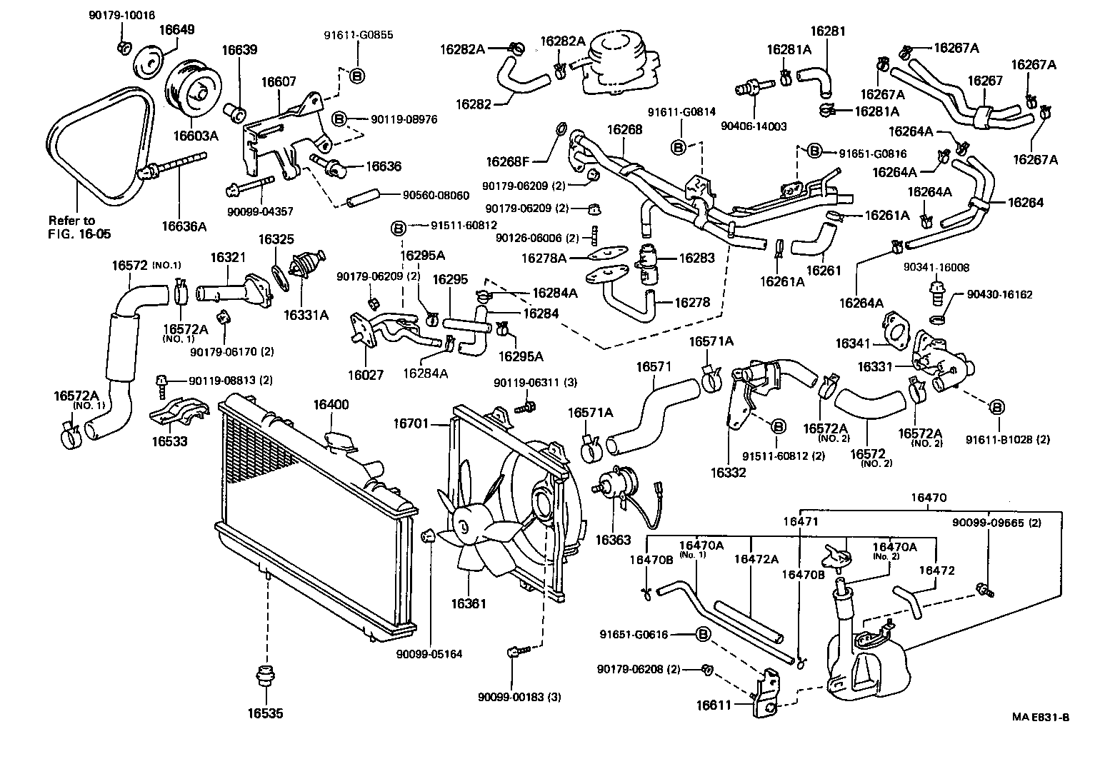 Radiator Water Outlet