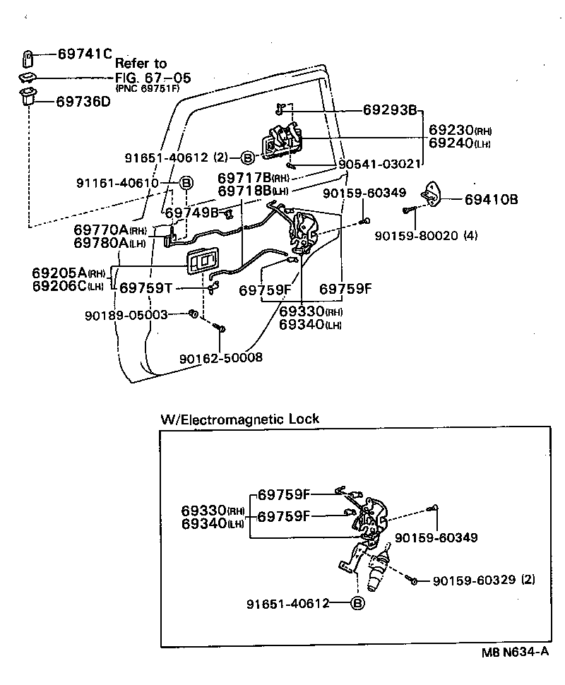 Rear Door Lock & Handle