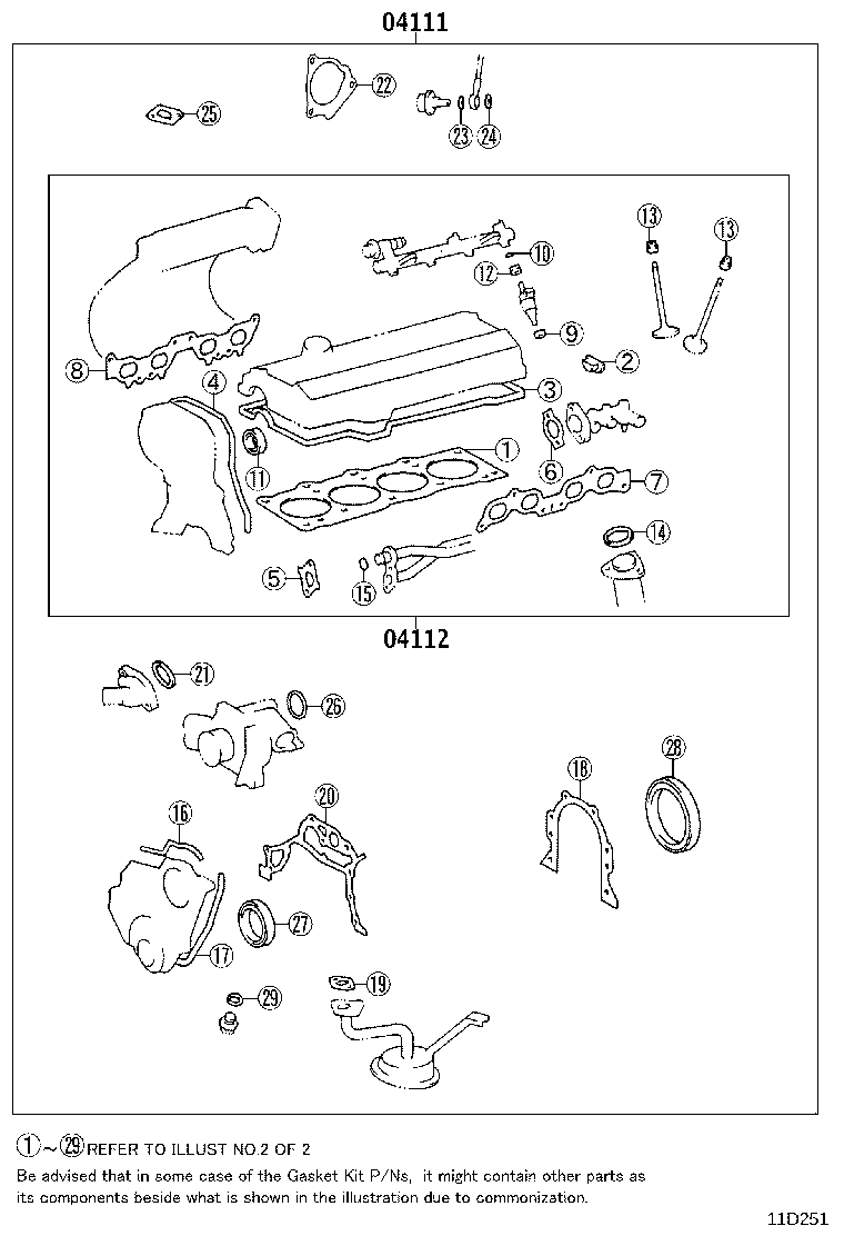 Engine Overhaul Gasket Kit