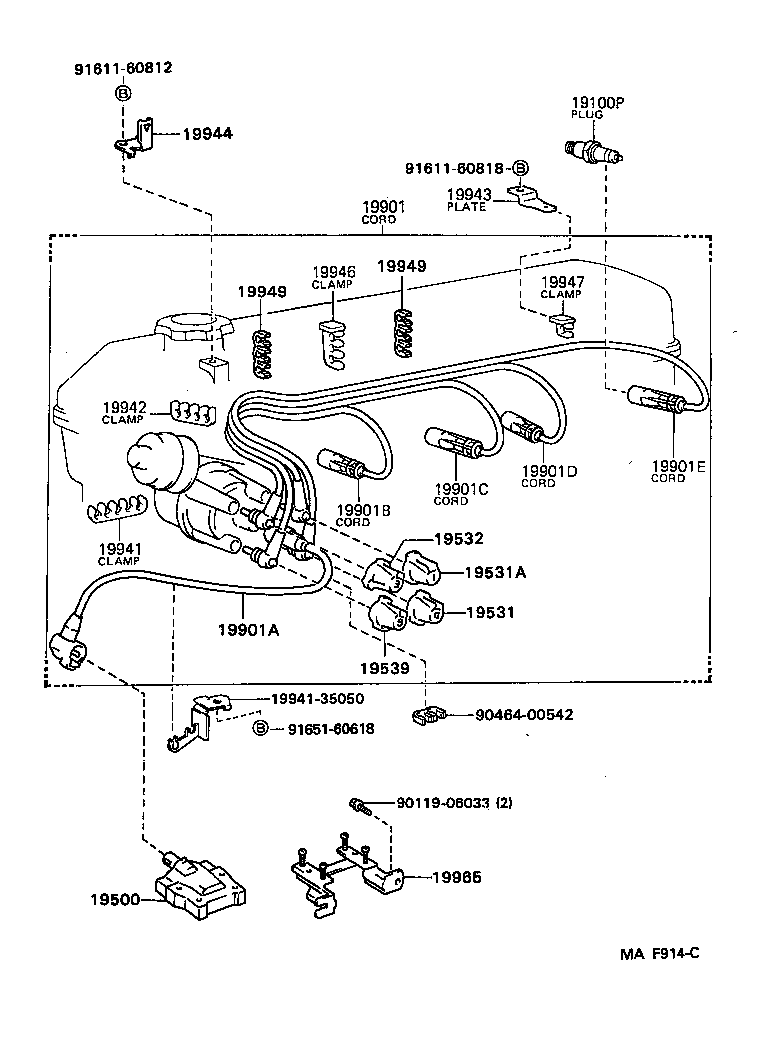 Ignition Coil Spark Plug Glow Plug