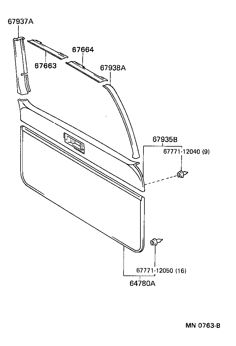 Back Door Panel Glass