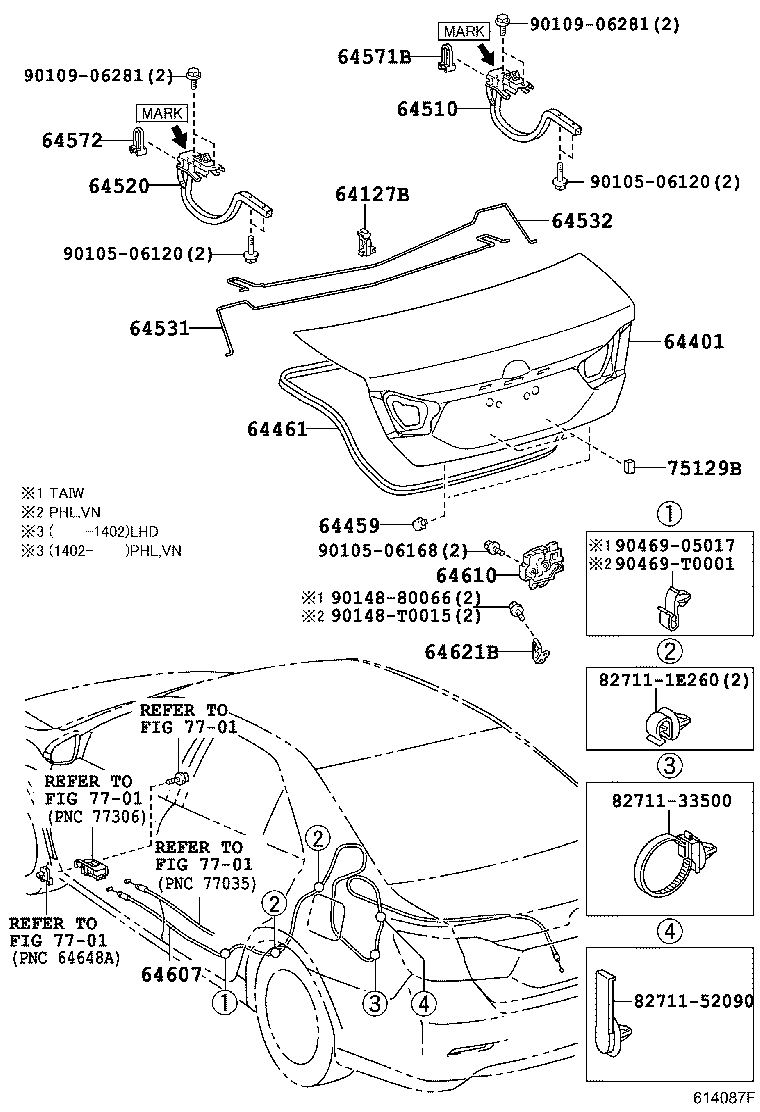Luggage Compartment Door & Lock