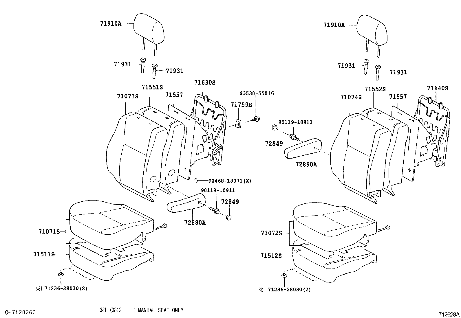Front Seat & Seat Track