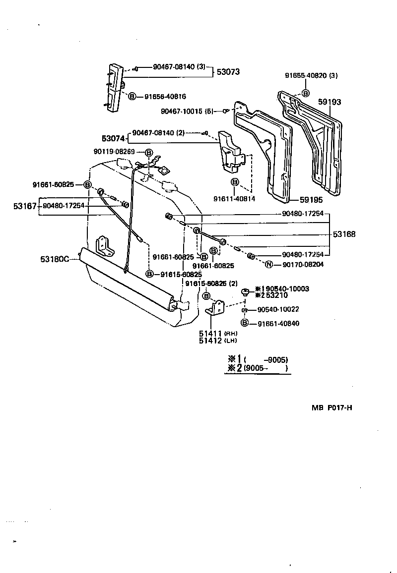 Radiator Support Wind Guide
