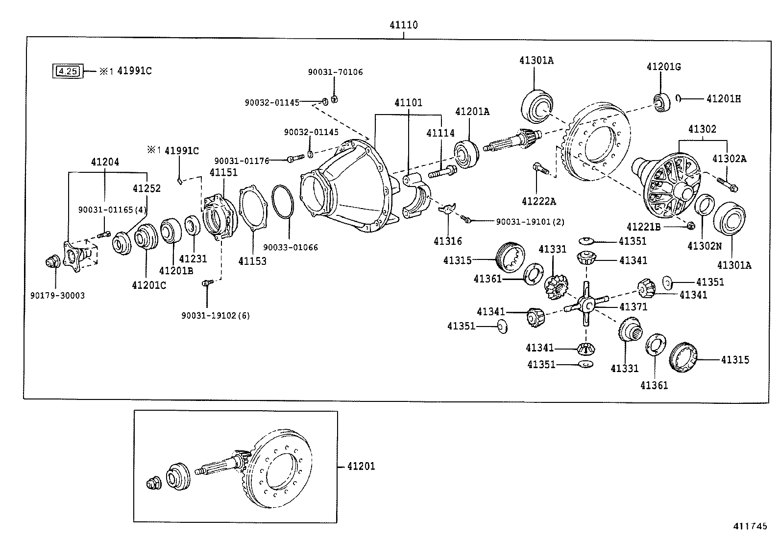 Rear Axle Housing Differential