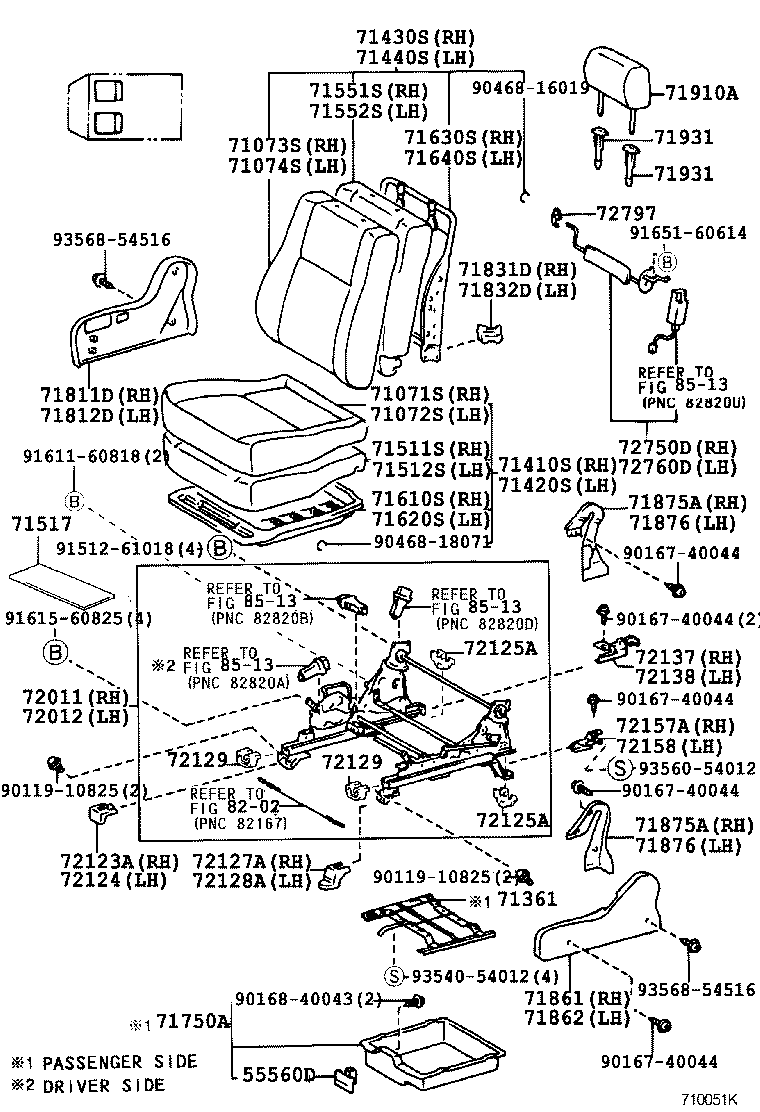 Asiento y pista del asiento