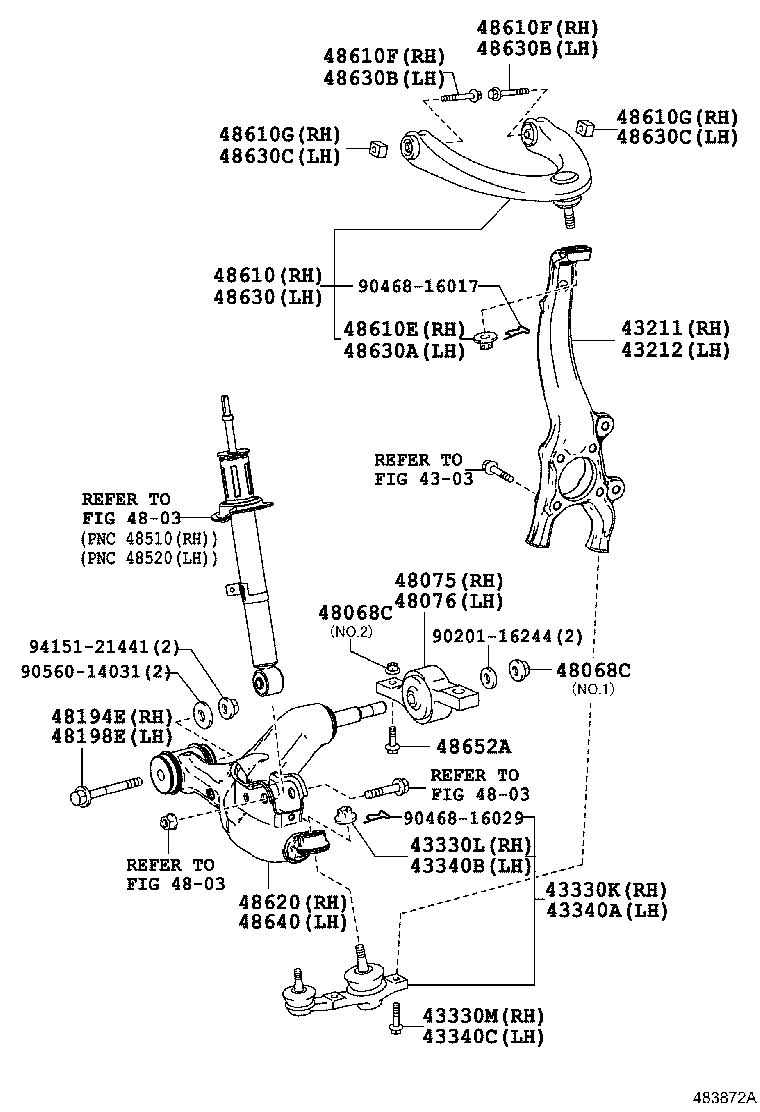 Front Axle Arm Steering Knuckle