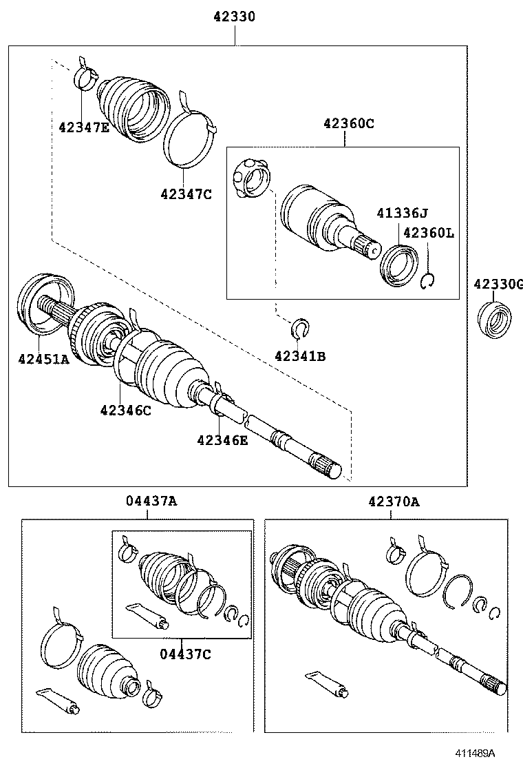 Rear Axle Shaft Hub