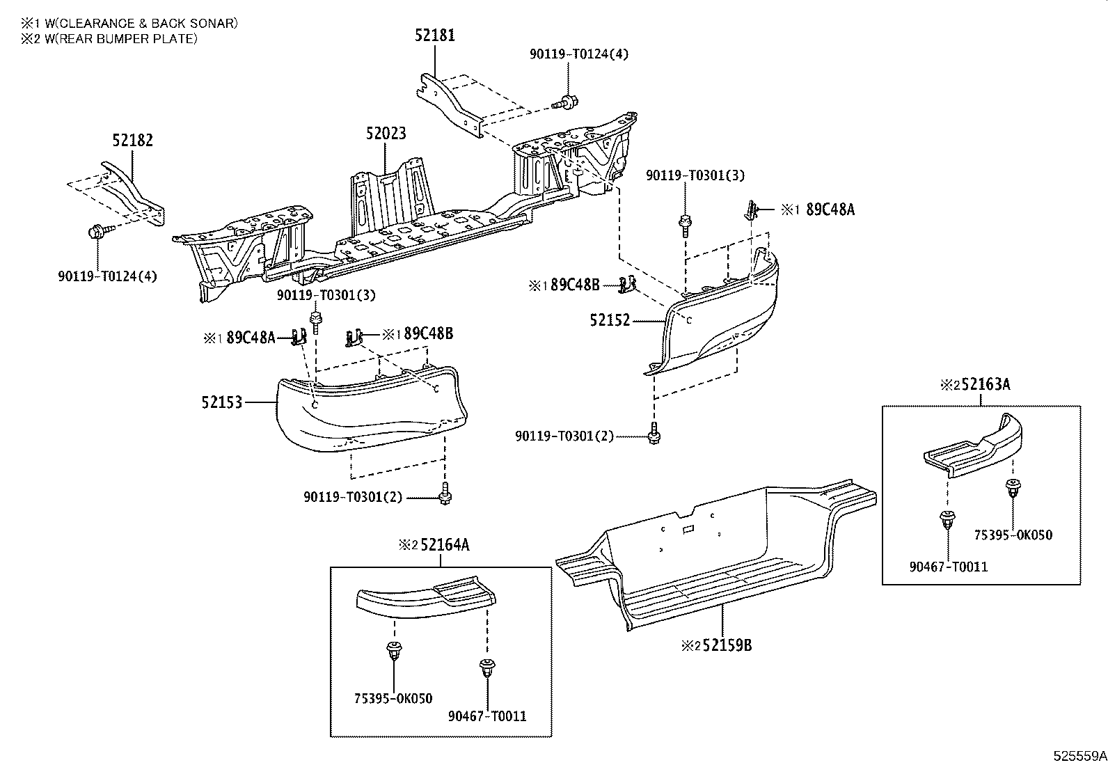 Rear Bumper & Bumper Stay