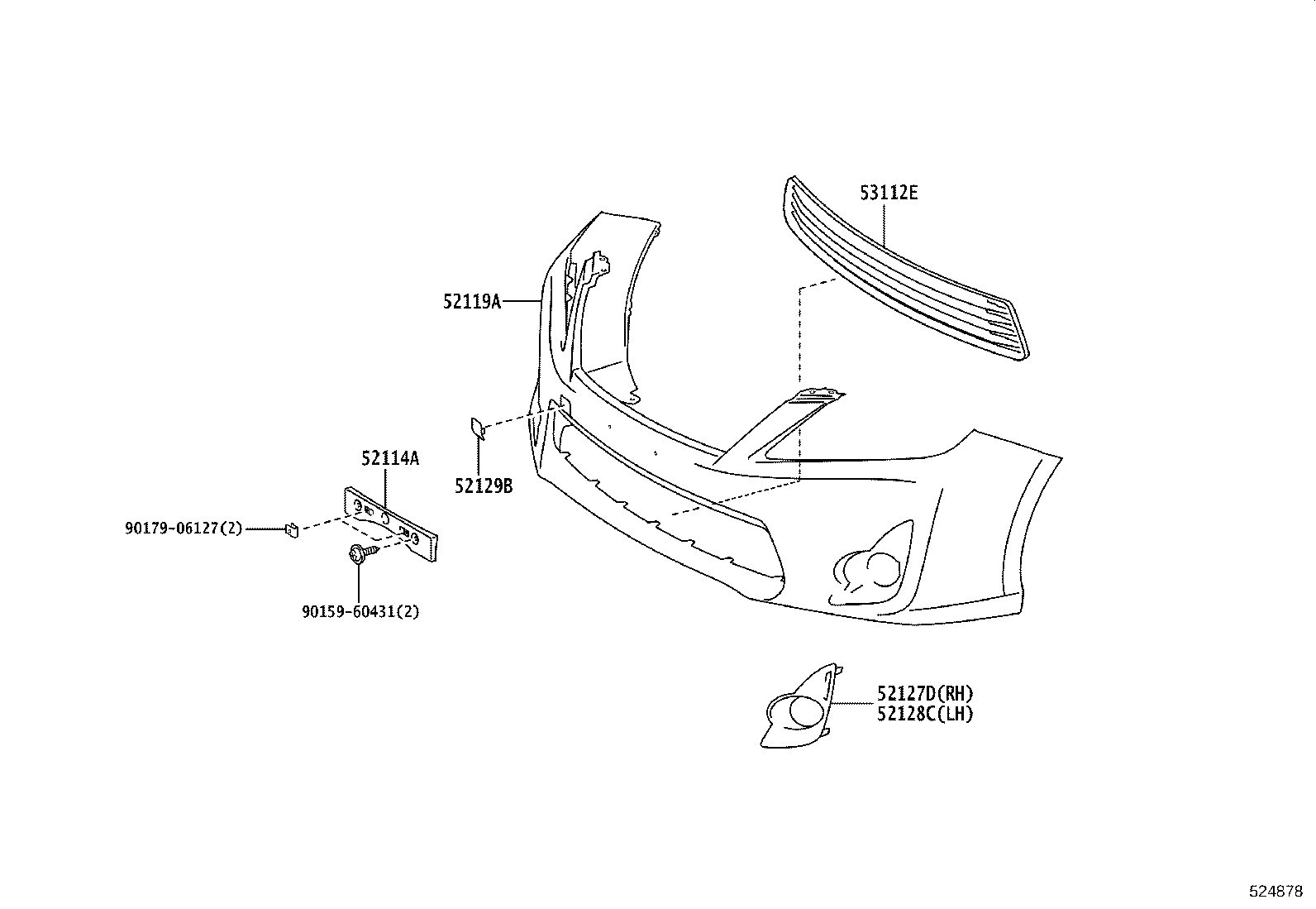 Front Bumper Bumper Stay