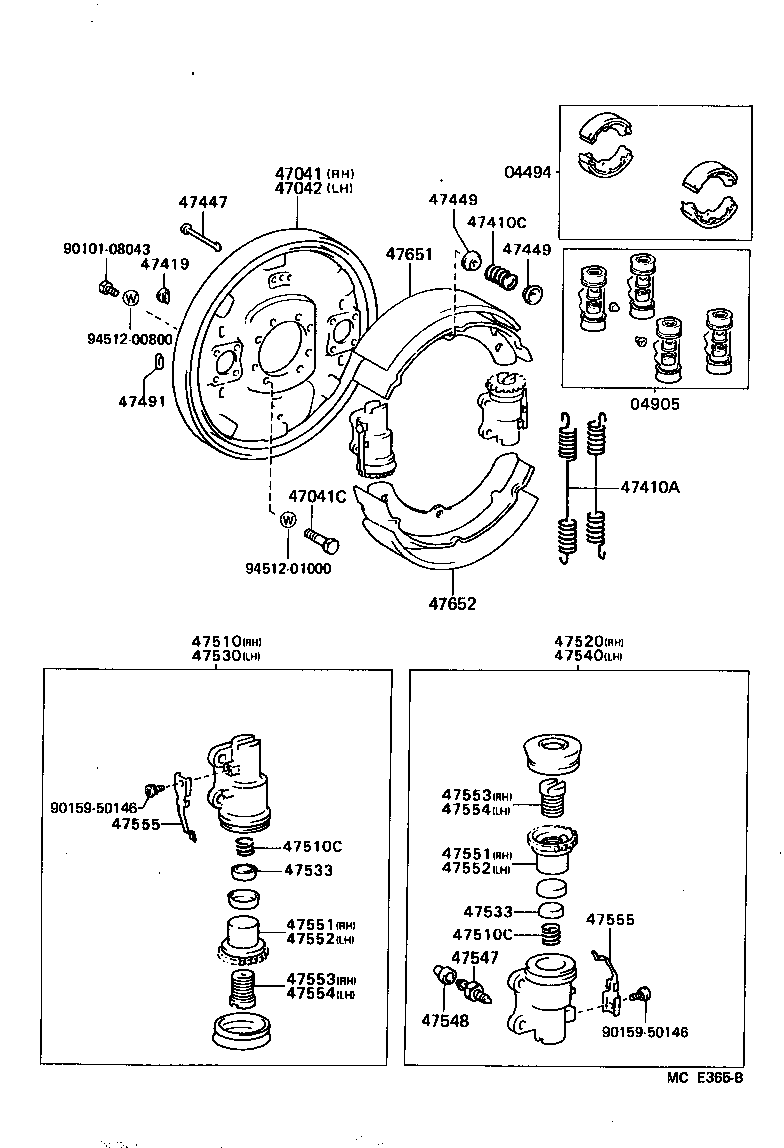 Front Drum Brake Wheel Cylinder