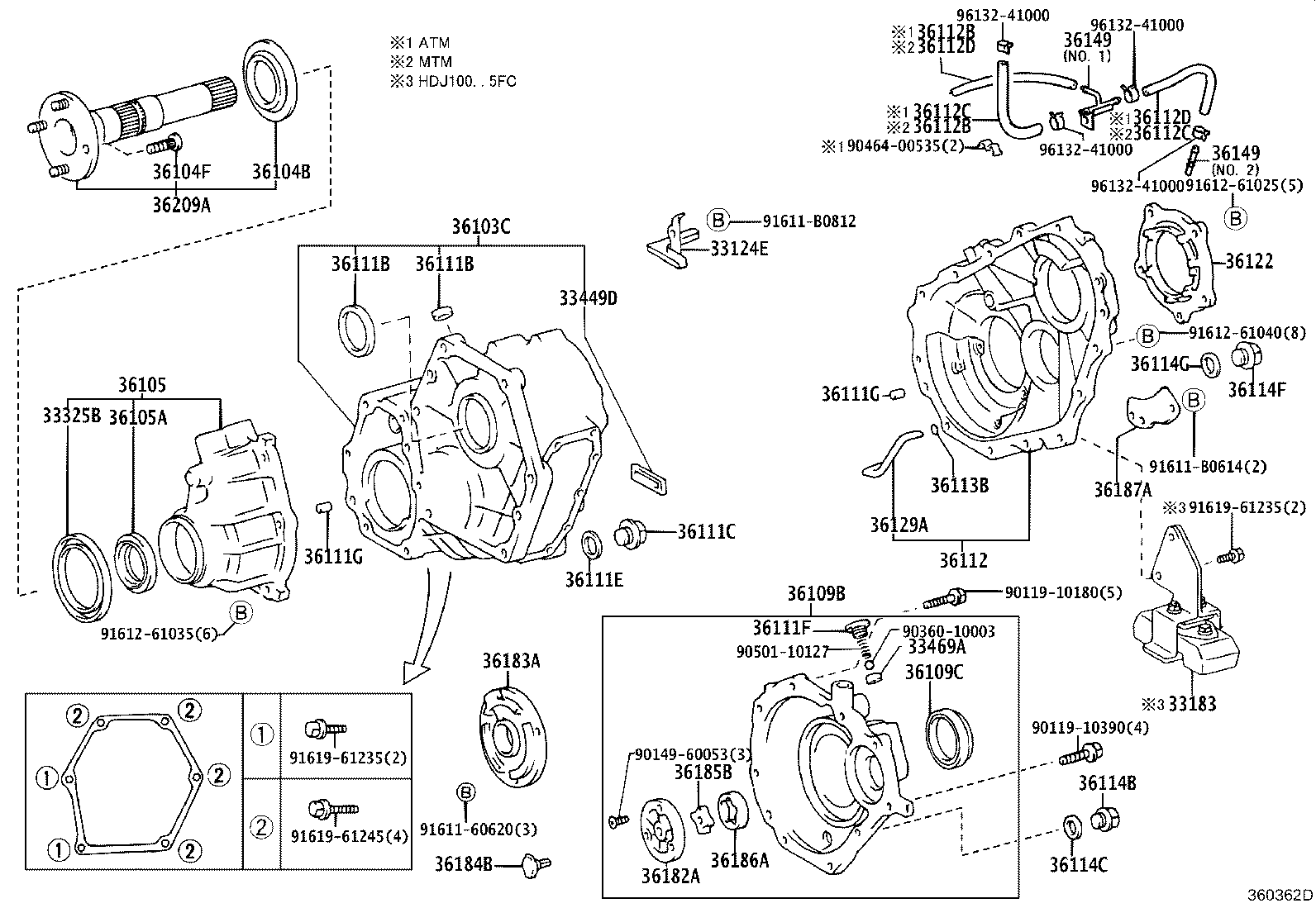 Transfer Case & Extension Housing