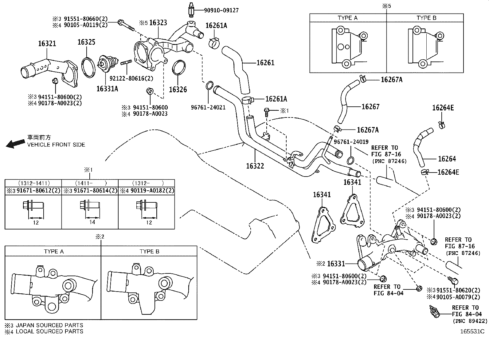 Salida de agua del radiador