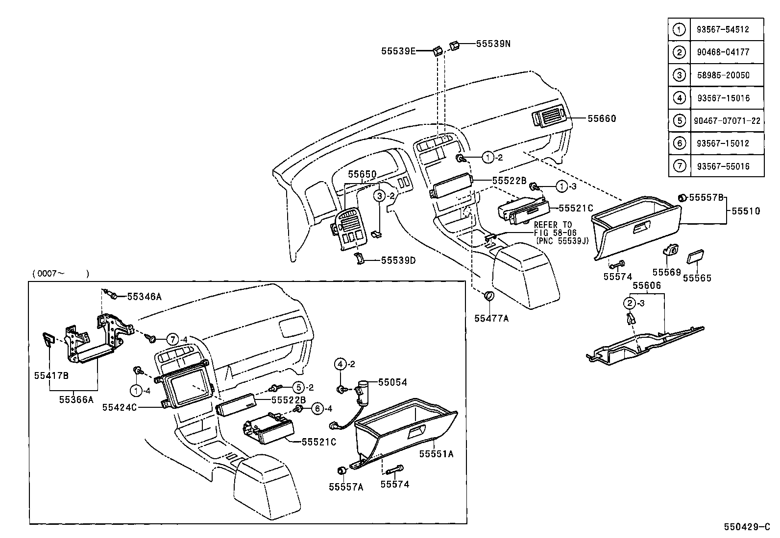 Instrument Panel Glove Compartment