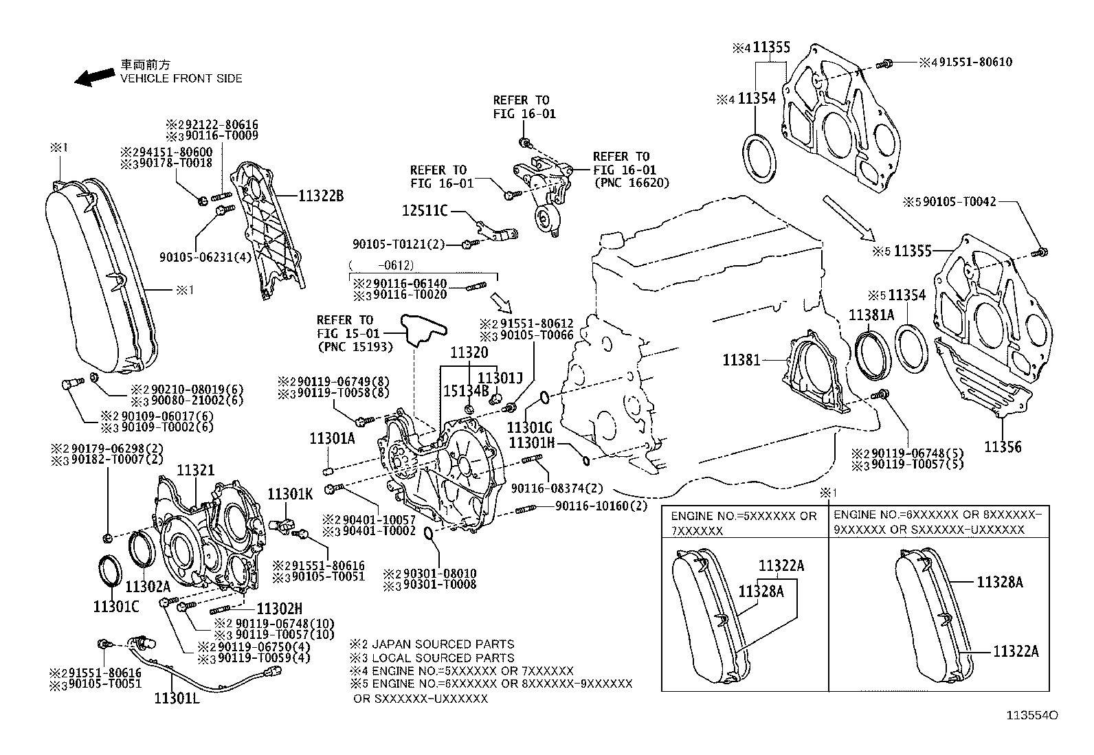 Timing Gear Cover & Rear End Plate