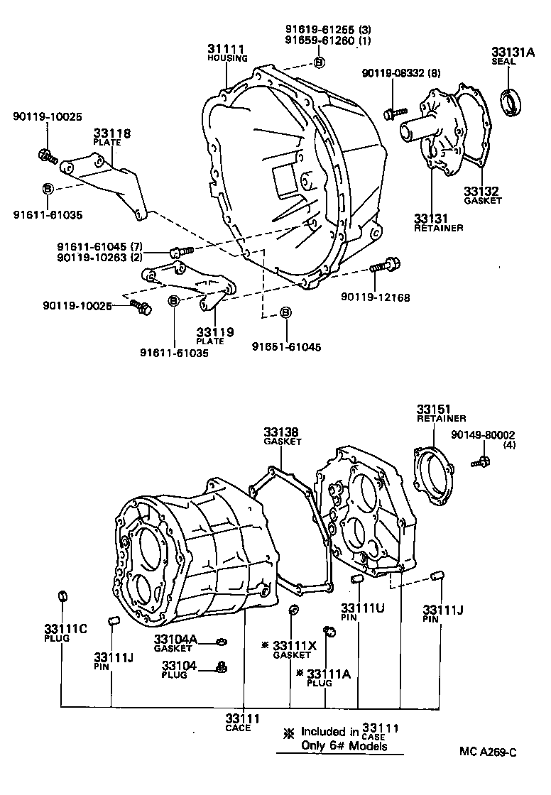 Clutch Housing + Transmission Case