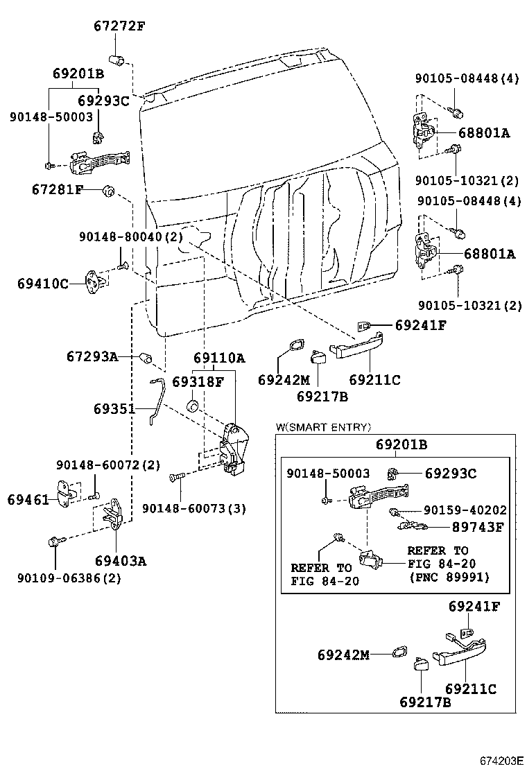 Back Door Lock Hinge