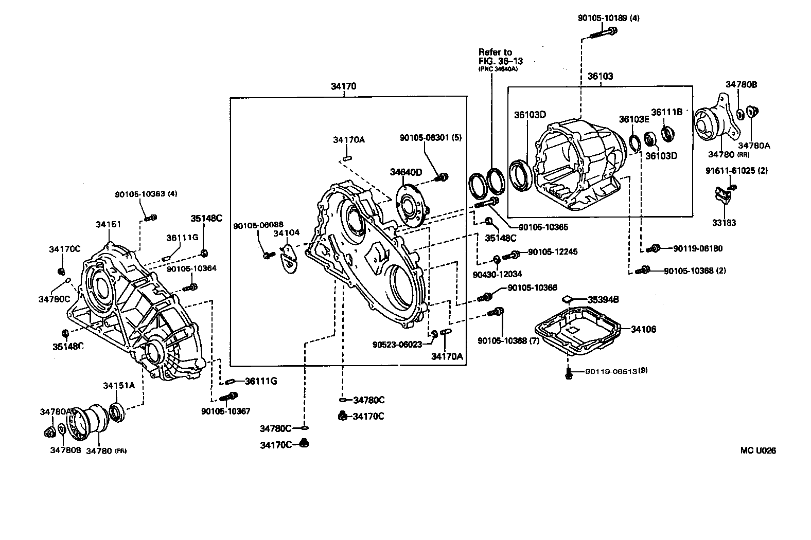 Transfer Case & Extension Housing