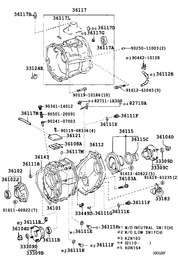 Transfer Case & Extension Housing