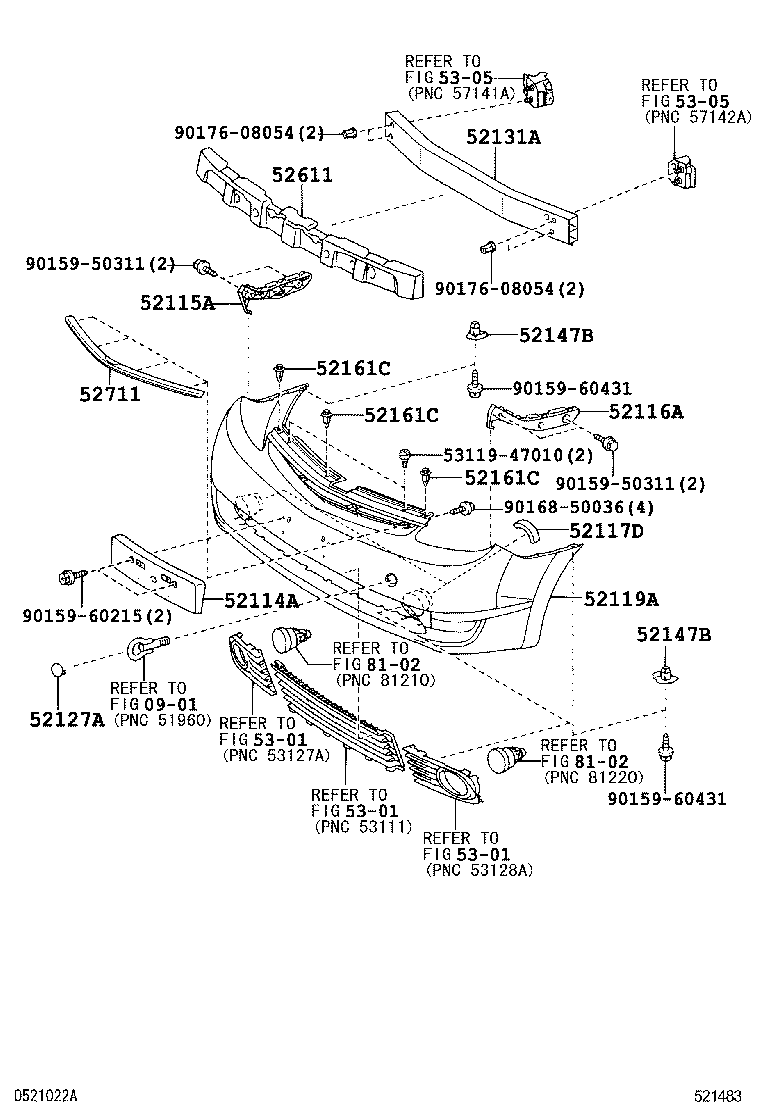 Front Bumper Bumper Stay