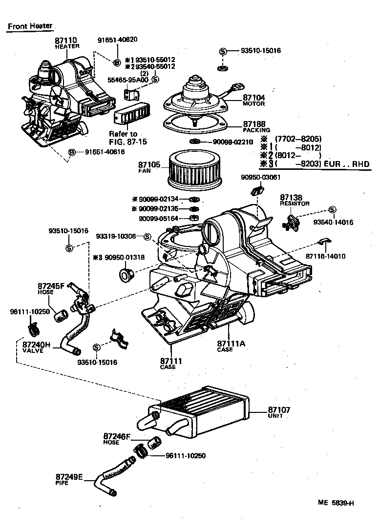 Heating Air Conditioning Heater Unit Blower