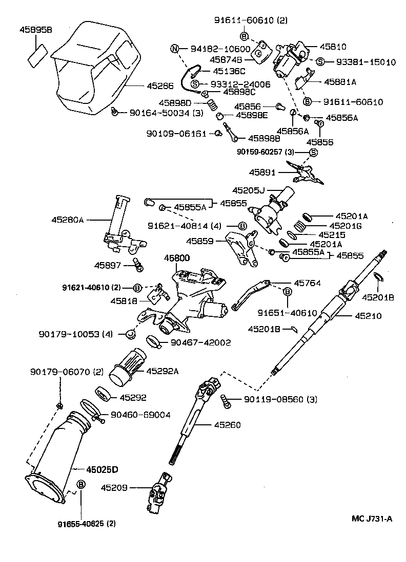 Steering Column & Shaft