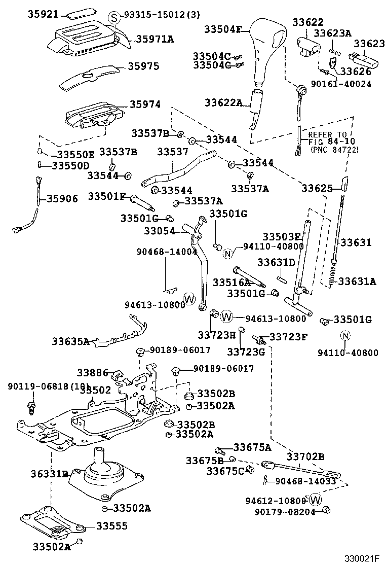 Shift Lever & Retainer
