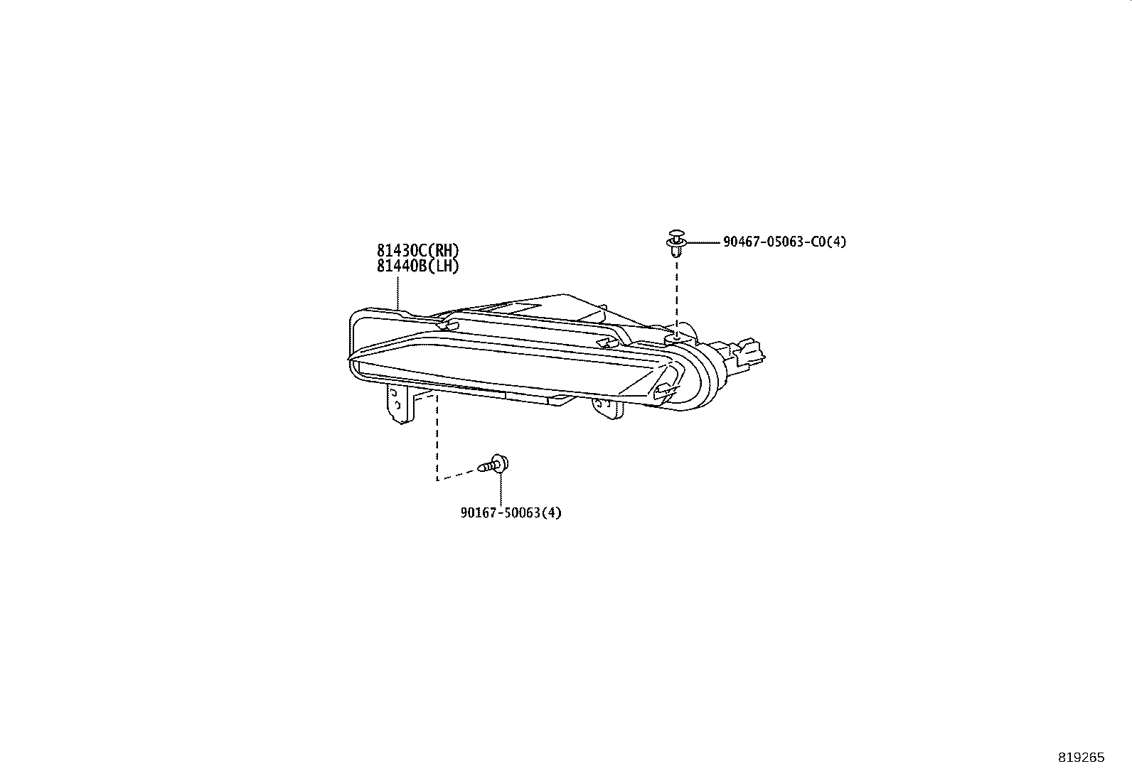 Daytime Running Lamp Or Illumination Lamp