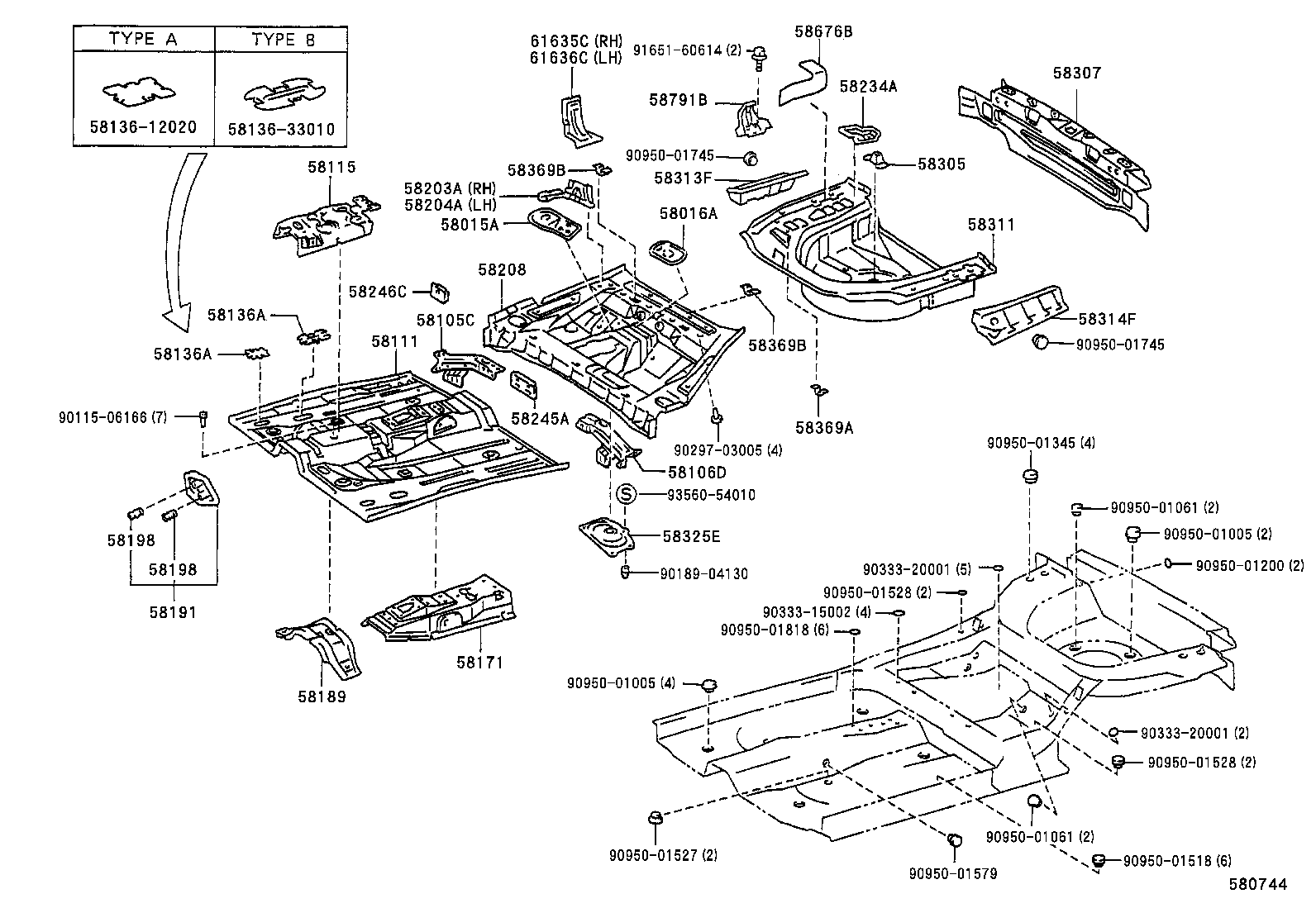 Floor Pan & Lower Back Panel