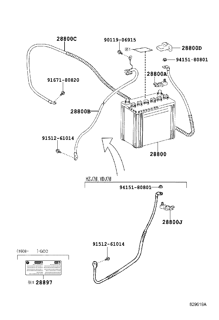 Battery Battery Cable