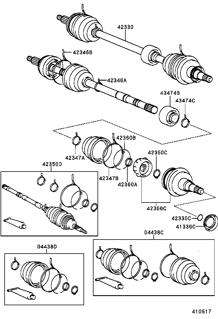 Rear Axle Shaft Hub