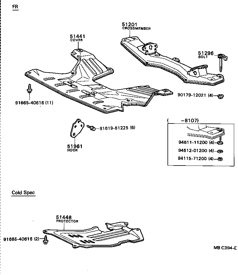 Suspension Crossmember & Under Cover