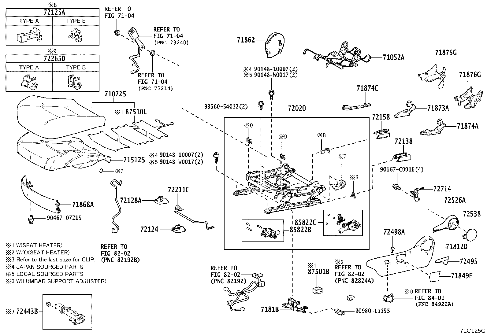 Front Seat & Seat Track