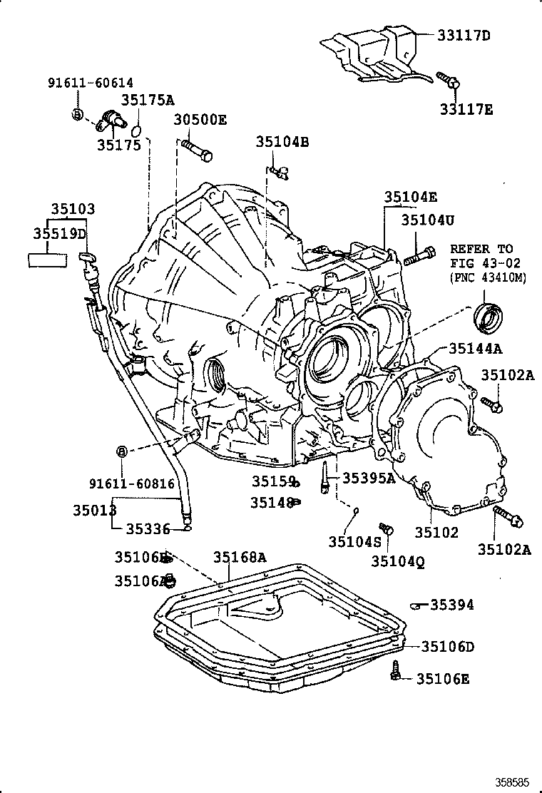 Transmission Case & Oil Pan