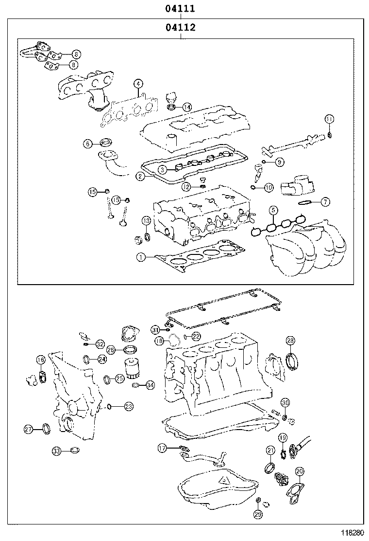 Engine Overhaul Gasket Kit